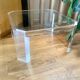 Table basse athena par david lange. 1970. 70x70