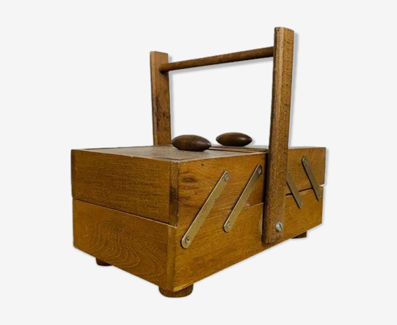 Travailleuse bois vintage années 60