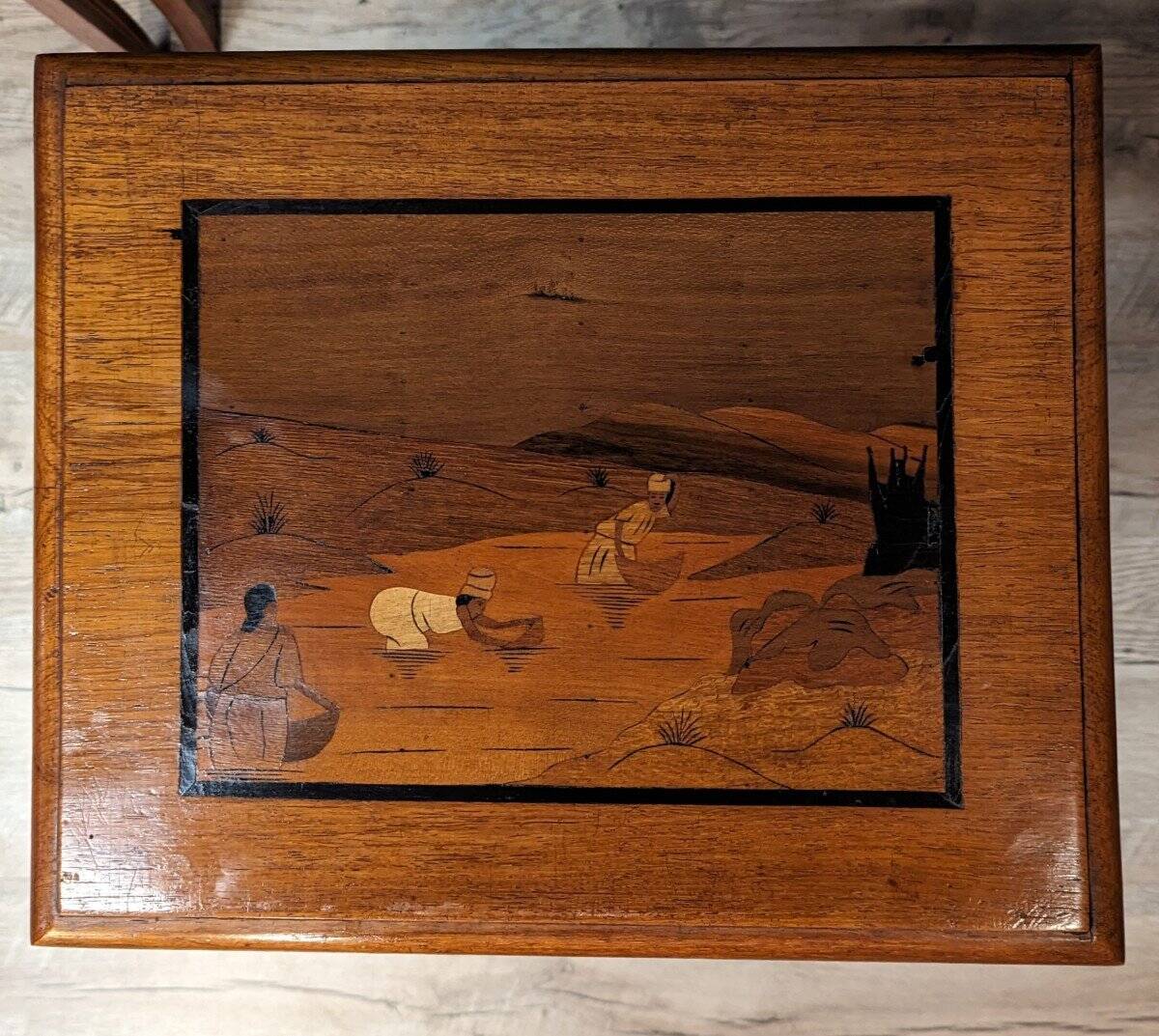 Asian Marquetry Nesting Tables