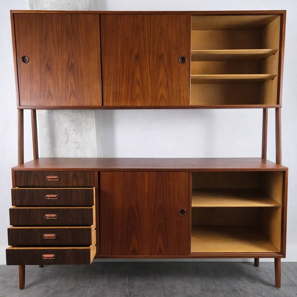 Double enfilade Model 3 in teak by Gunni Omann for Oman Junn Møbelfabrik, Denmark, 1960