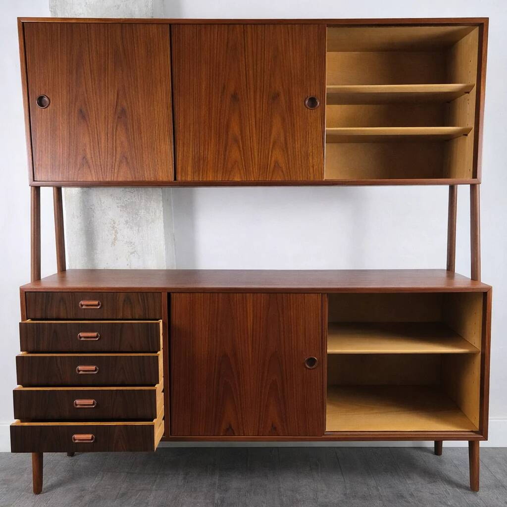Double enfilade Model 3 in teak by Gunni Omann for Oman Junn Møbelfabrik, Denmark, 1960