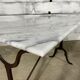 Table bistrot plateau marbre