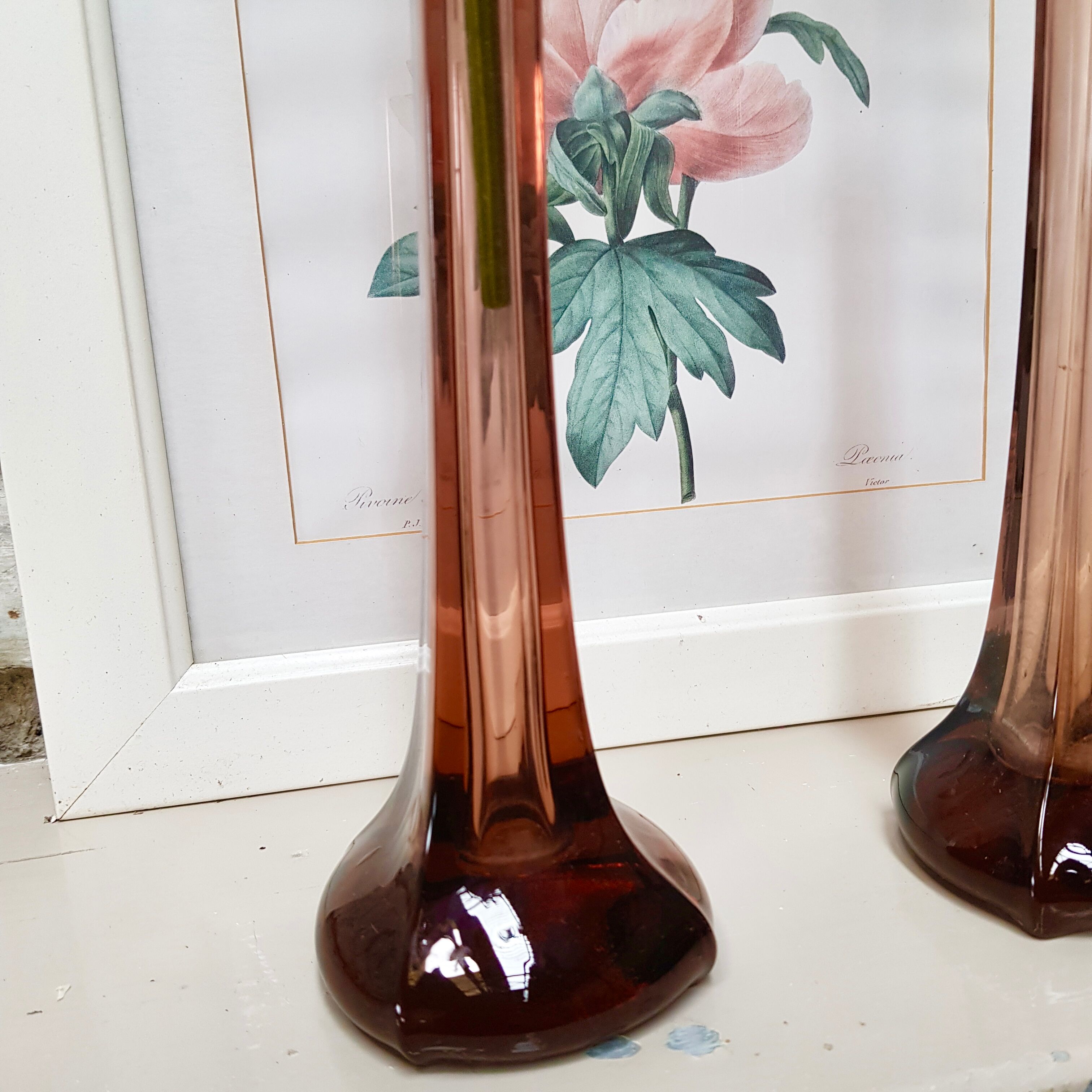 Pair of soliflore vases