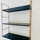 Modular vintage wall shelf, metal and brass circa 1960s