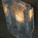 Pair of wall lamps ice glass, NAFA