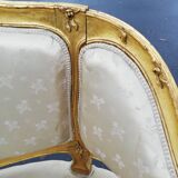 Banquette Napoléon 3 style Louis XV