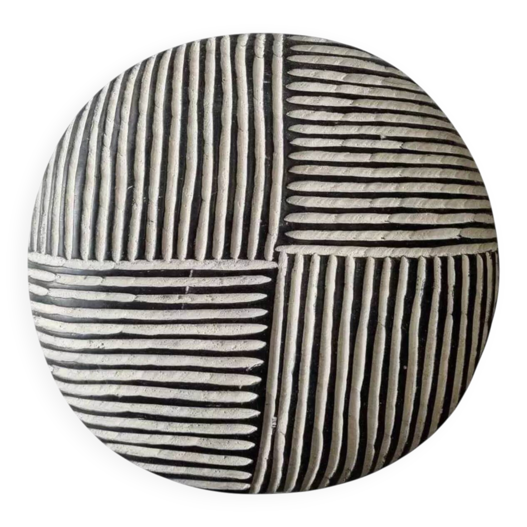 Bouclier africain traditionnel Bamiléké du Cameroun