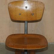 Six vintage mid-century modern folding stadium seats with new bases.