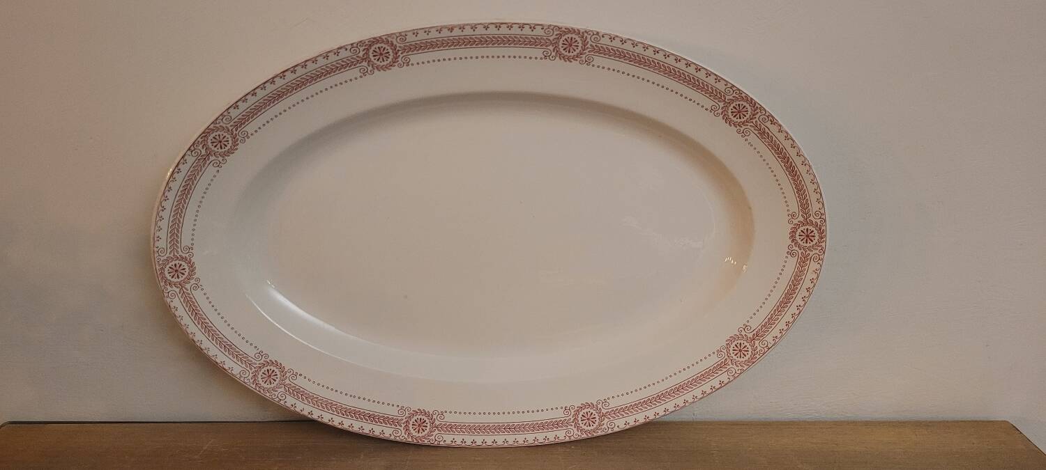Sarreguemines oval dish