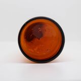 Flacon ambré en verre soufflé