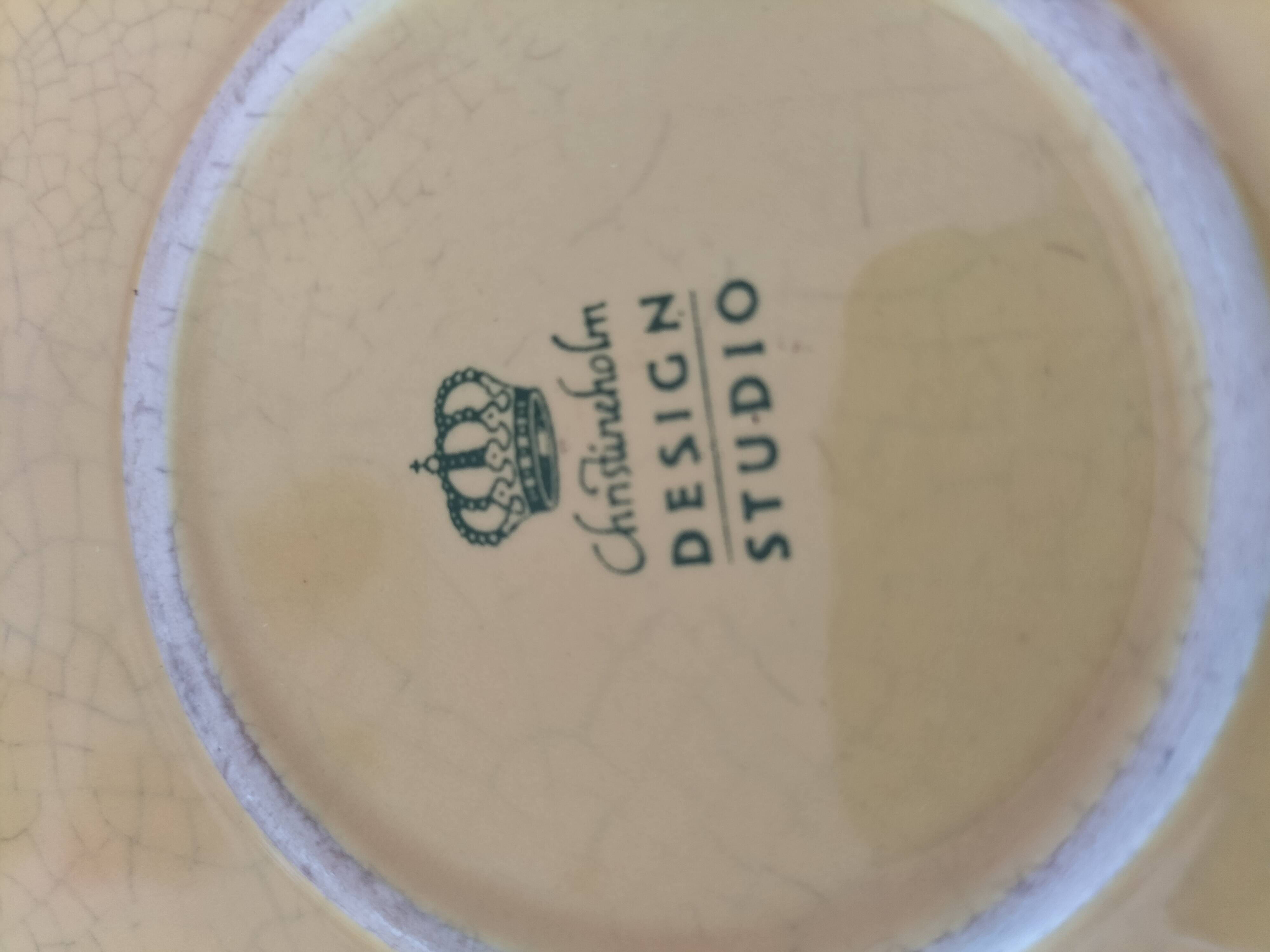 Swedish tea service Christineholm 1970s yellow