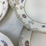 10 vintage hollow plates made in france