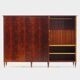 Grande armoire vintage Art Déco à 5 portes en acajou flammé, années 1920