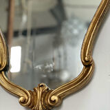 Miroir doré ovale classique 75x42cm