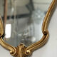 Classic oval gold mirror 75x42cm