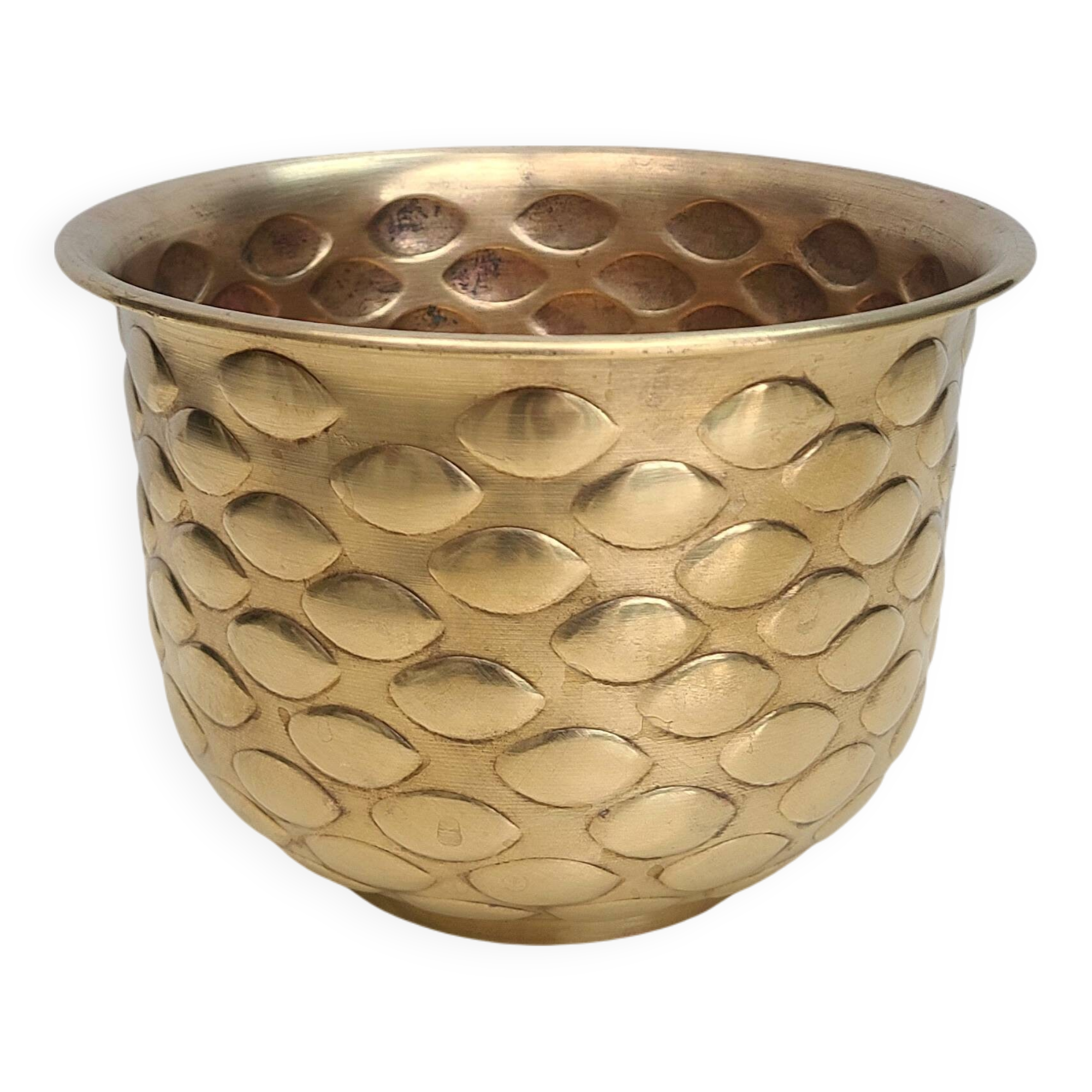 Vintage brass planter