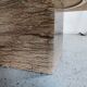 Vintage Italian travertine coffee table, 70s