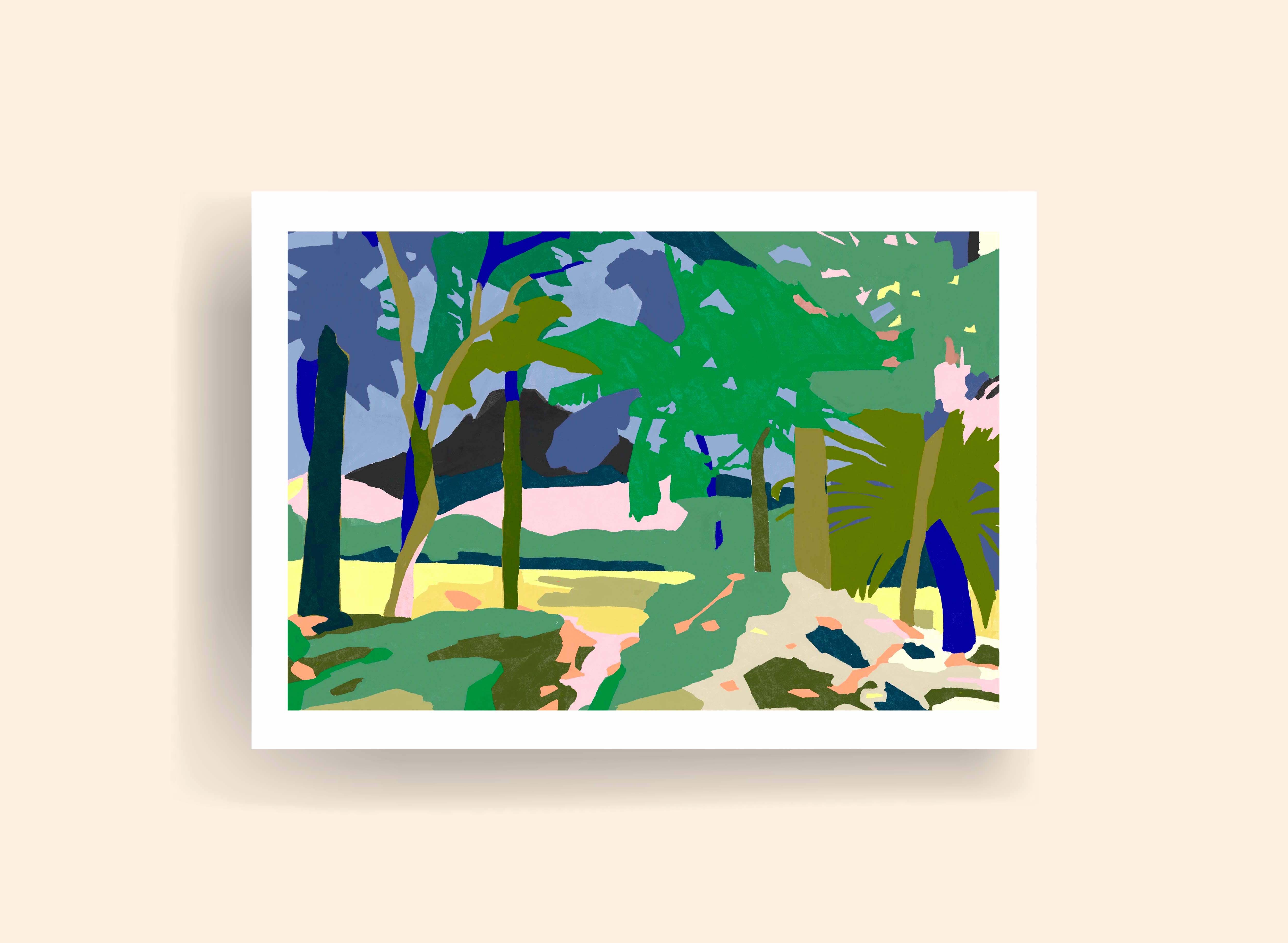 Le Morne - limited edition art print (A4)