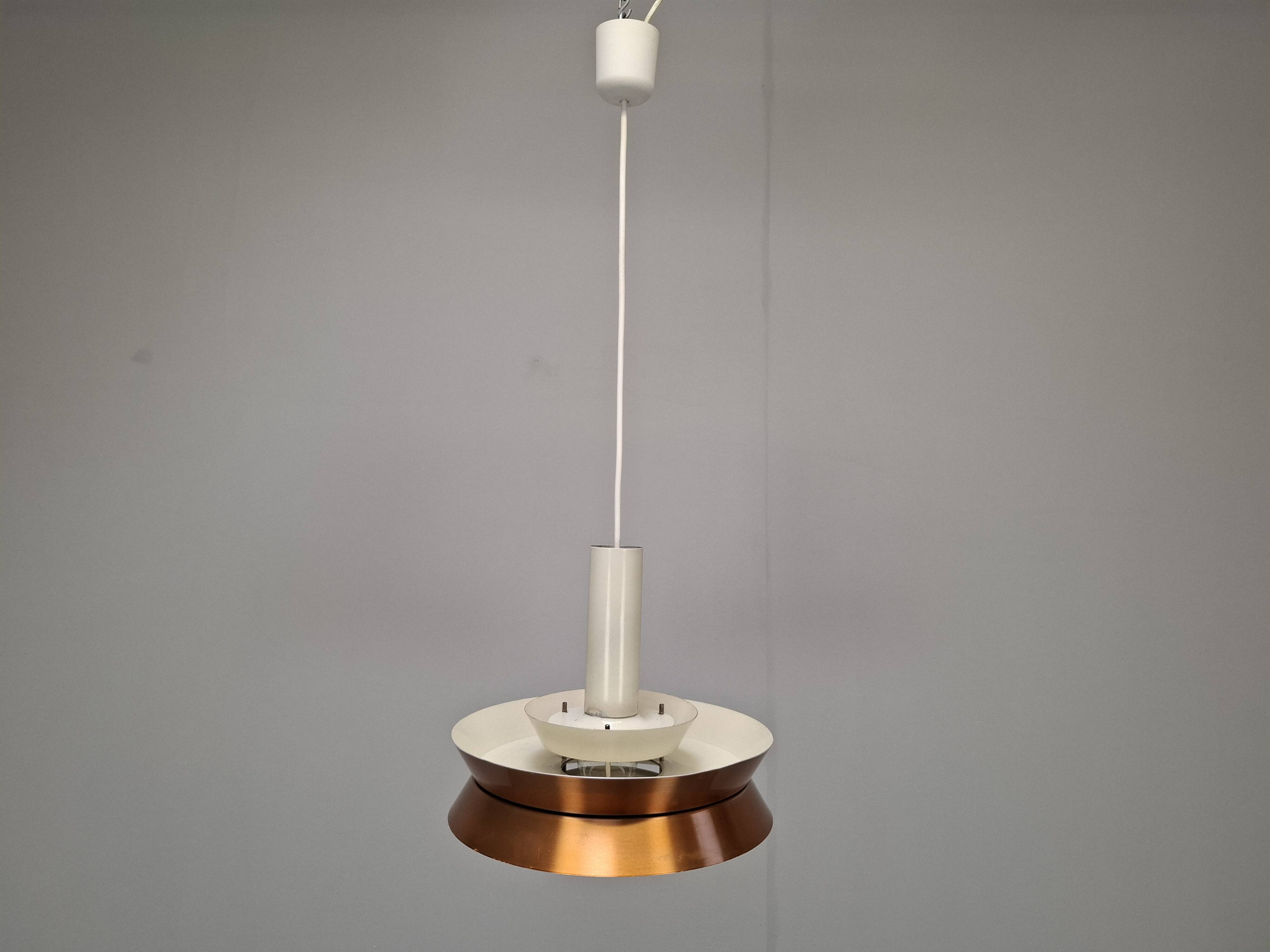 Vintage Danish Brass Pendant Light by Carl Thore for Granhaga, 1960s