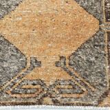 3x11 Mustard Brown Oriental Vintage Runner Rug, 85x329Cm