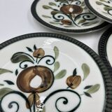 Set of 9 Boch Argenteuil dessert plates