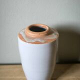 Vintage handmade vase signed enameled porcelain
