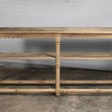Large console in raw wood