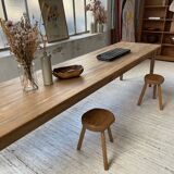 XL farmhouse table in beech and pine 3m