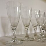 Set of crystal glasses from the 60s