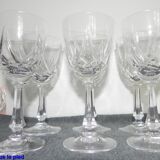 Set of 6 crystal glasses signed with original box