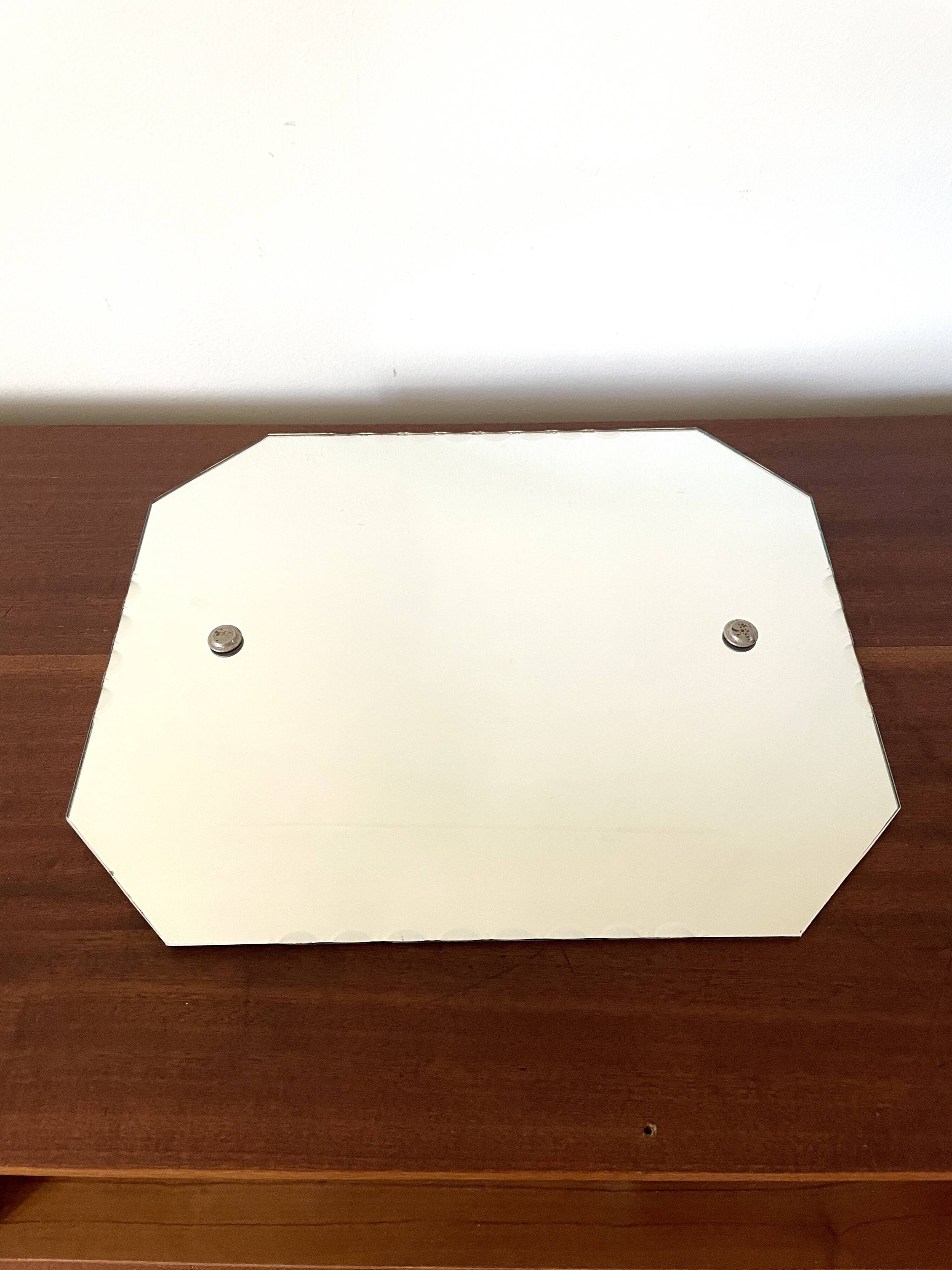 Beveled octagonal mirror, 1930