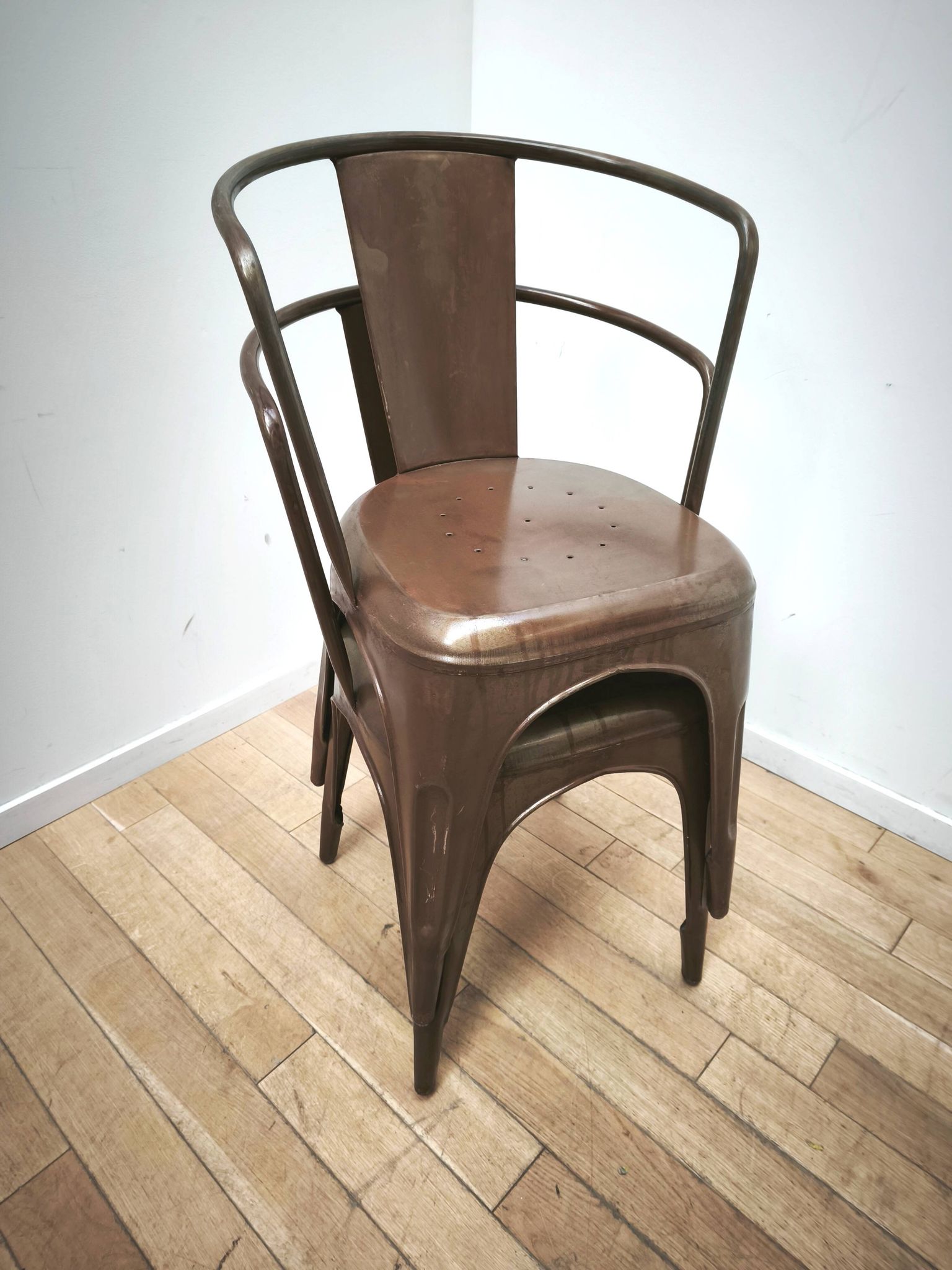 Pair of vintage bistro chairs