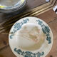 6 assiettes plates terre de fer Lutèce Longchamp