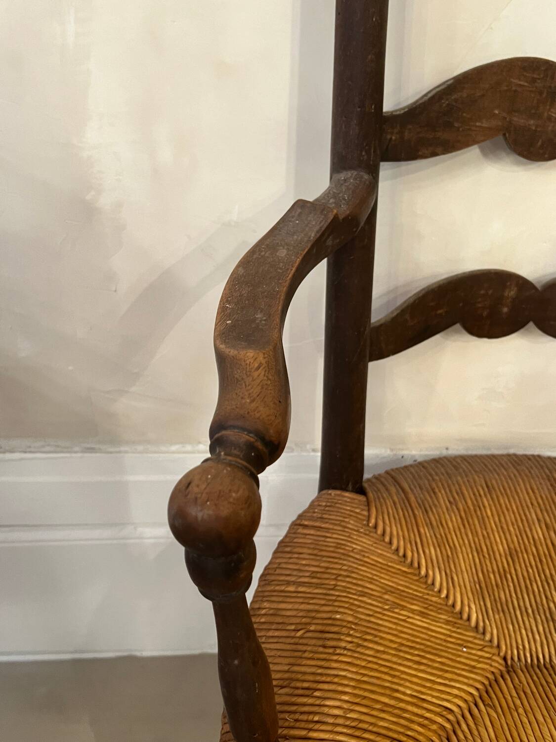 Fauteuil paillé Provençal du XVIII Eme siècle