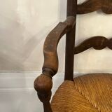 Provençal straw armchair from the 18th century