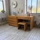 Bureau + commode + tabouret pin Maison Regain Savoie