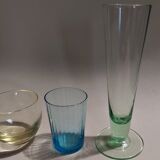 Verres à liqueur shooter vintage série de six couleurs assorties