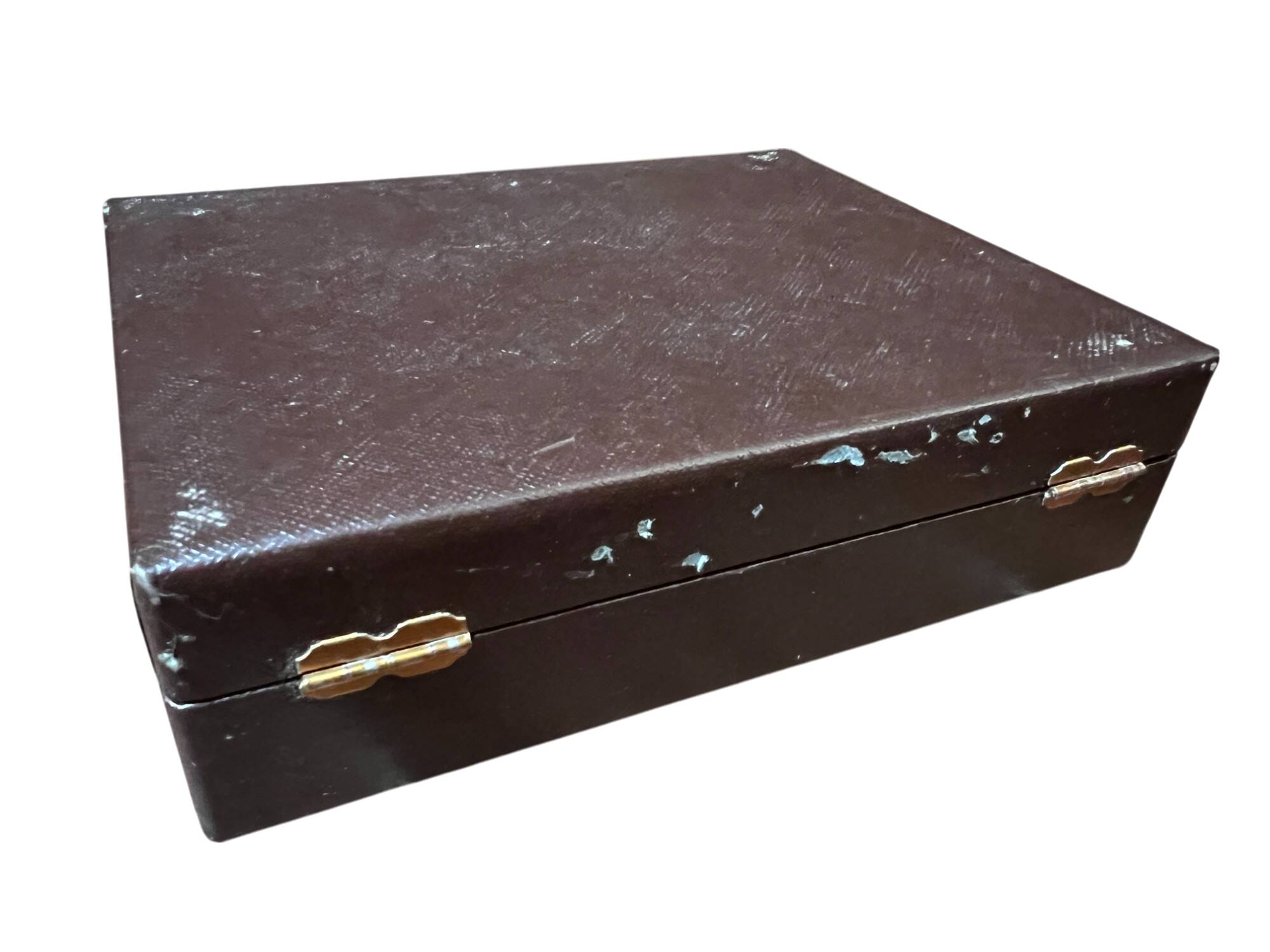 Set of 12 silver-plated metal cake forks from the Nicolet Orléans brand