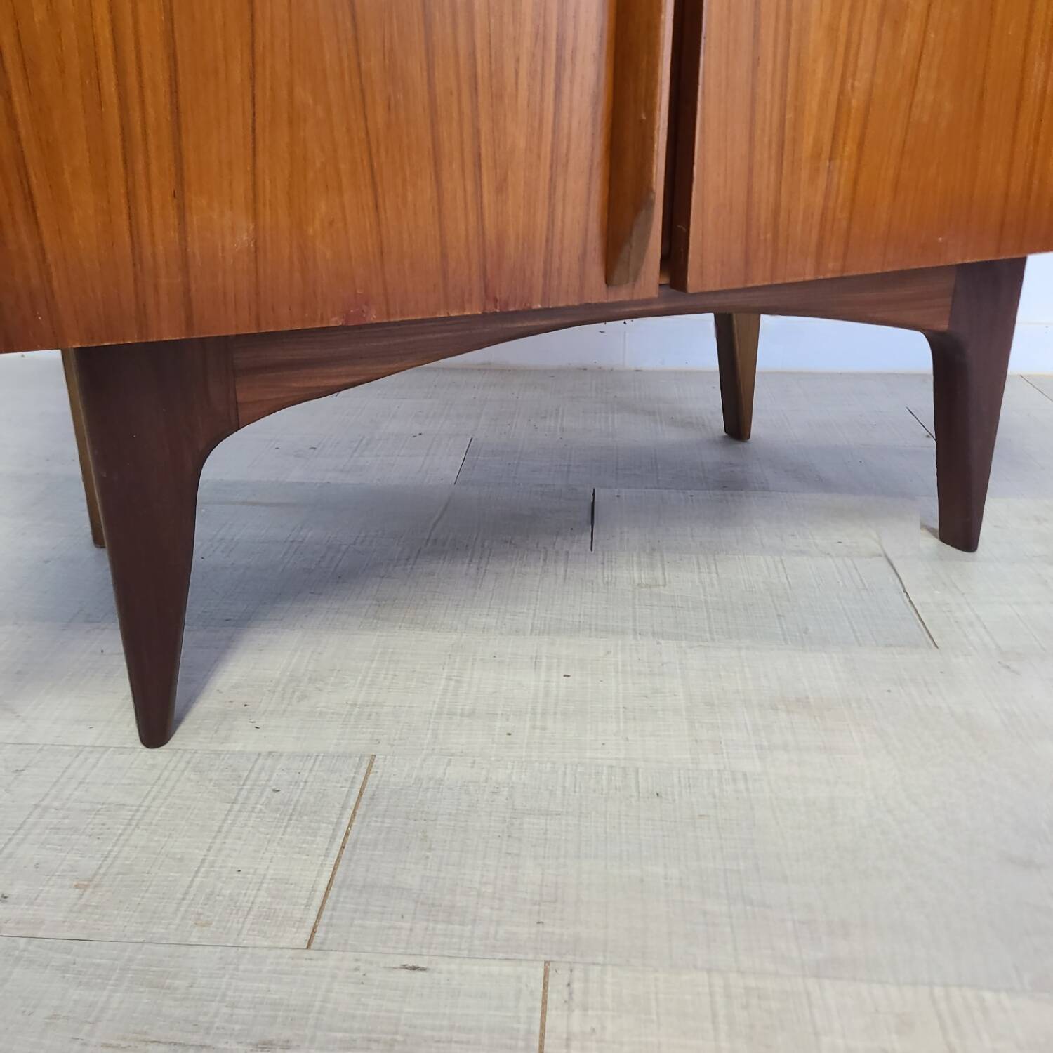 Vintage 1960s Scandinavian teak bookcase cabinet