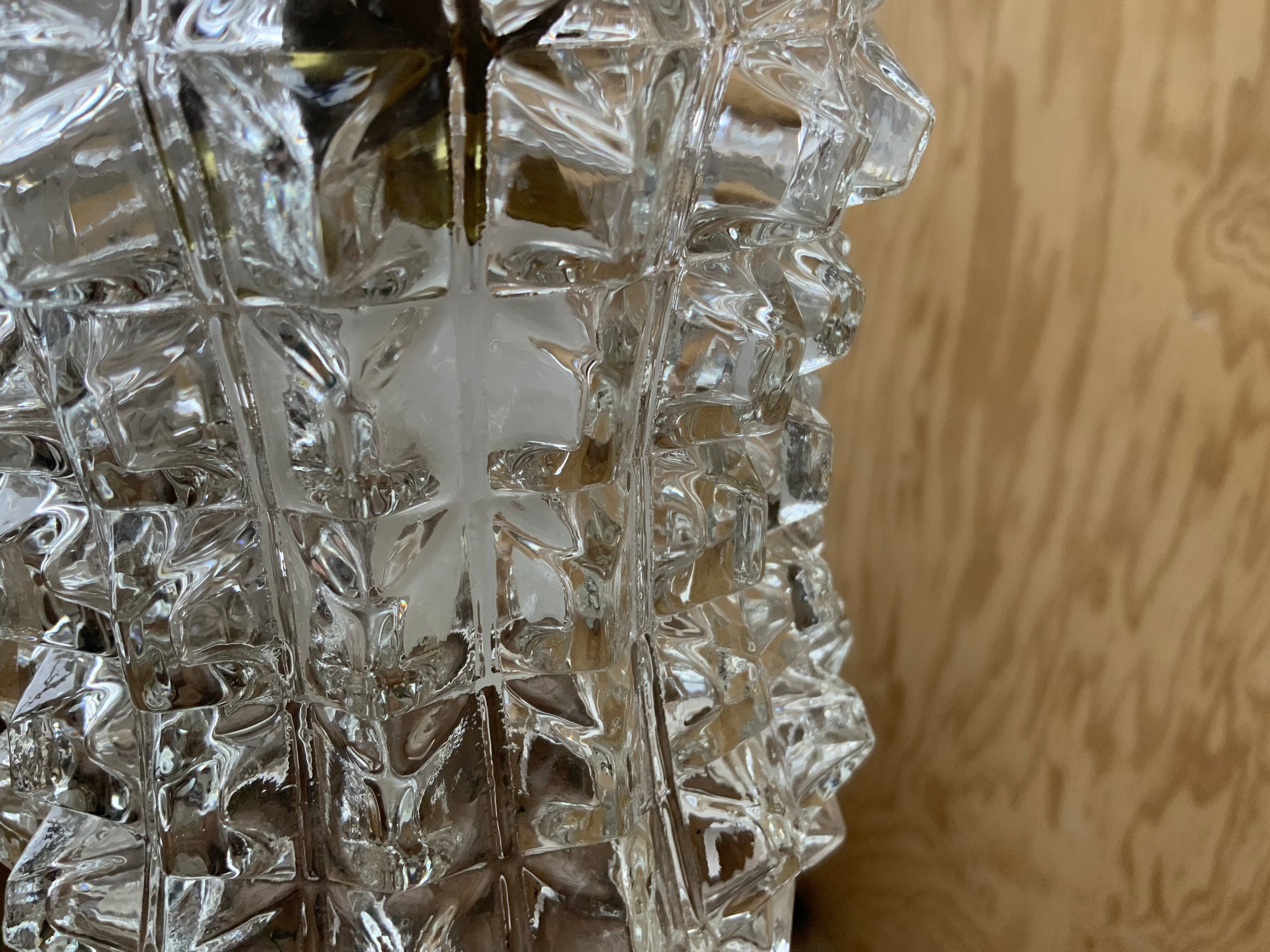 Vintage glass pendant lamp