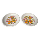 Two vintage plates Boch model Bali