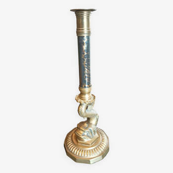 Bronze candlestick early 20th century