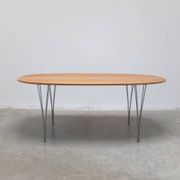 ‘Super-Elliptical’ table in oak by Piet Hein & Bruno Mathsson for Fritz Hansen, 1968