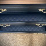 Black patinated commodity