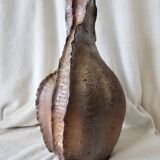 Jean Linard, the milestone, sculptural vase in stoneware, unique piece, in very good condition.