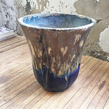 FLOWER pot XXL in glazed earth