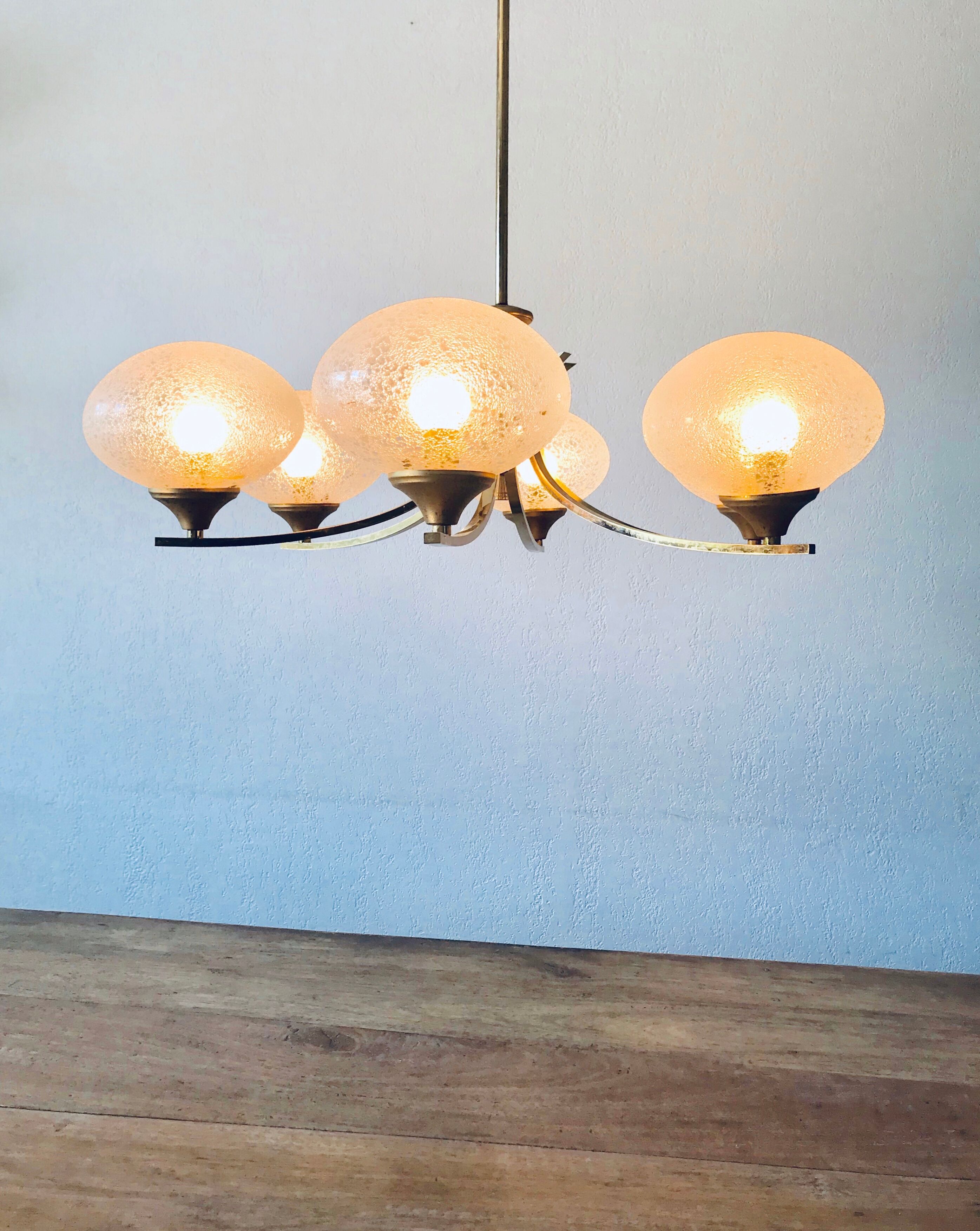 Lustre art déco 6 feux