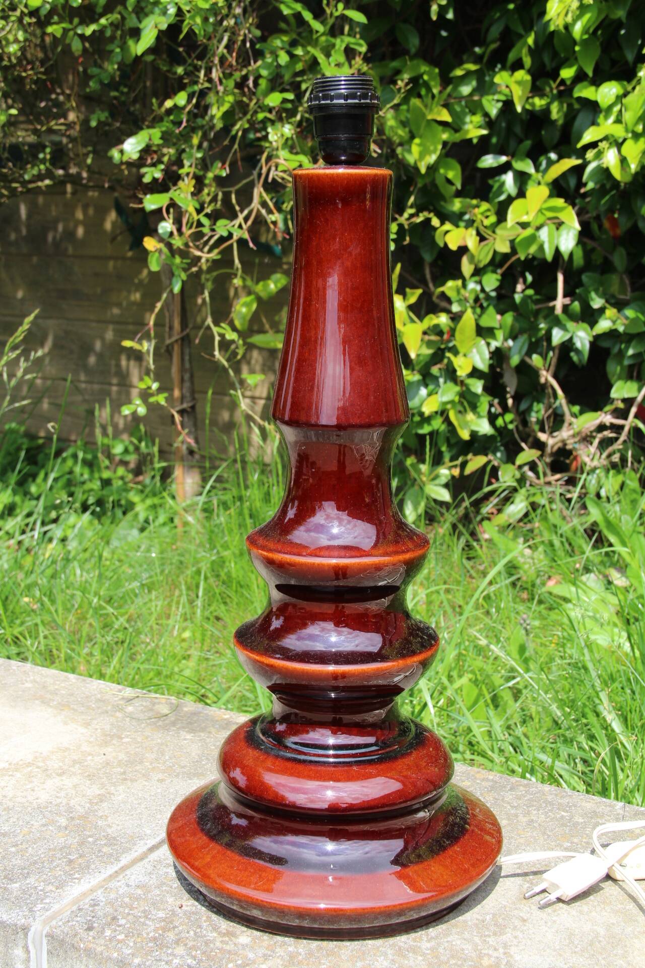 Large vintage ceramic lamp base