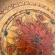 Vintage wooden wall plates, set of 4
