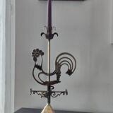 Max Le Verrier rooster candle holder